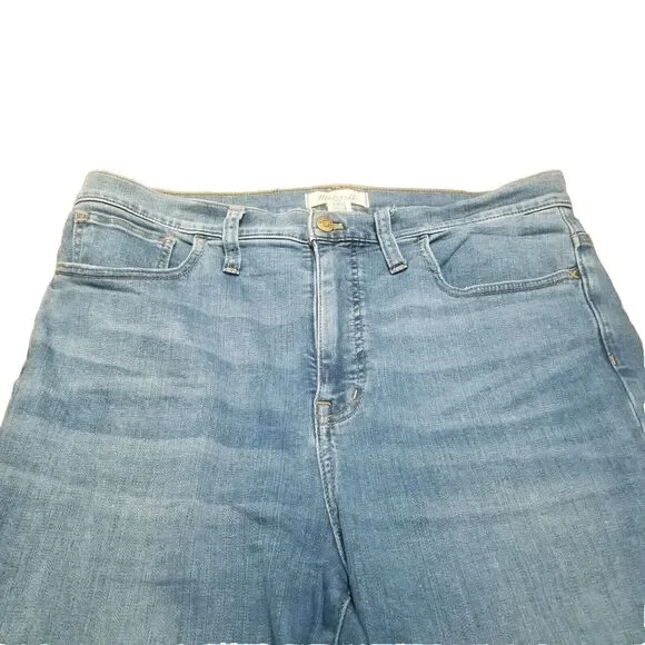 Madewell Jeans Women Size 32 Skinny Flare High Rise Stretch Blue Denim (35x31.5) - Picture 2 of 7